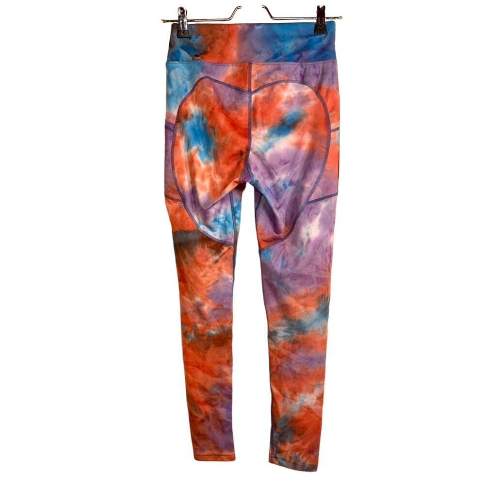 Scrunch Butt Tie Dye Leggings SZ M Hippie Dopamine Dressing Festival Yoga Pants